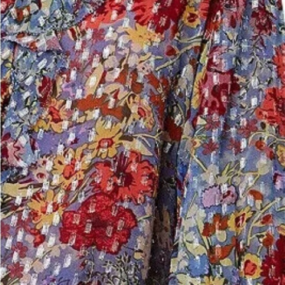 NWT Anthropologie Velvet “Keiara” Chiffon Ruffle Sleeve Top -XS - Picture 13 of 16